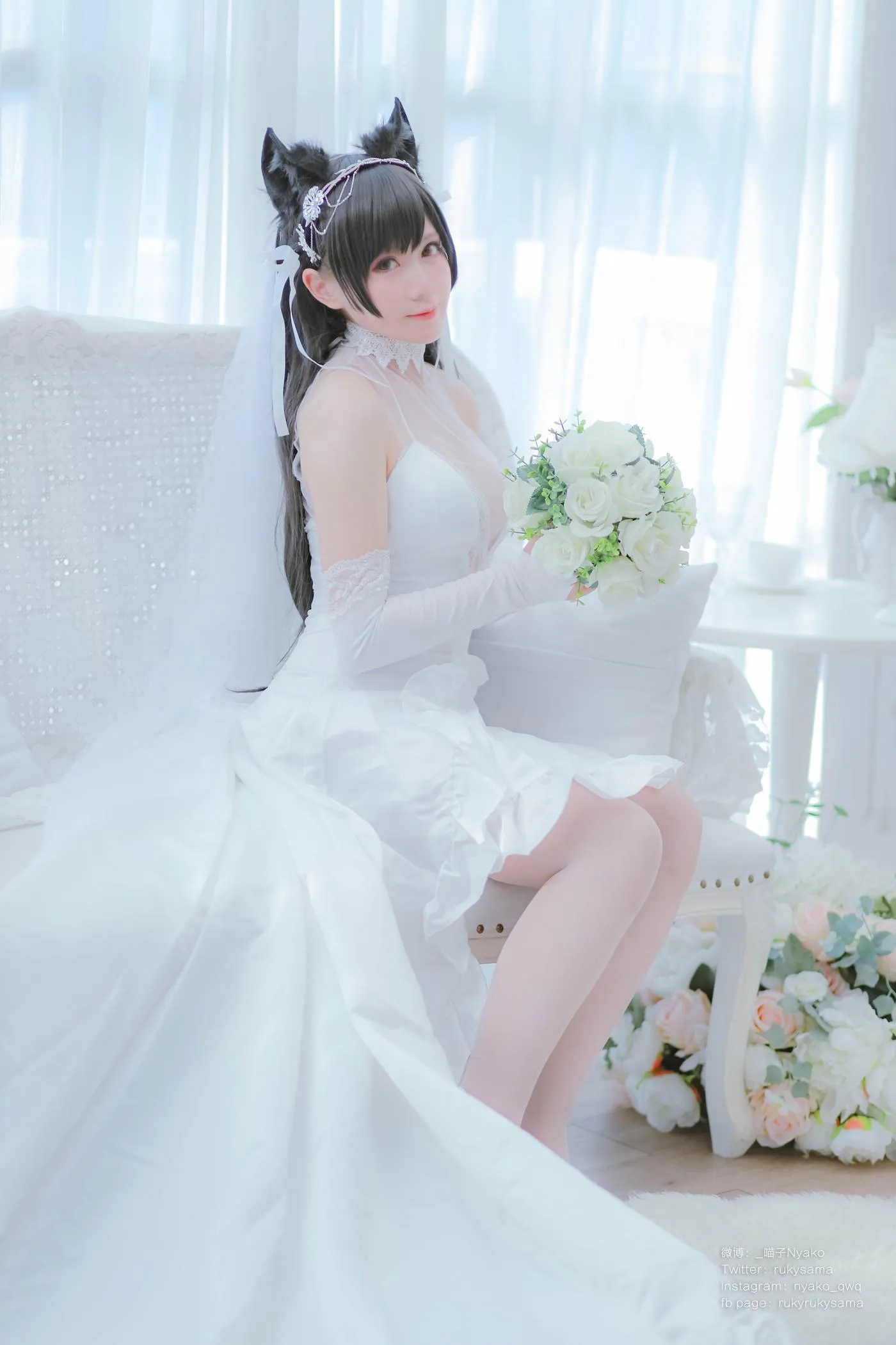 Nyako喵子 – NO.38 爱宕婚纱 [62P]插图9
